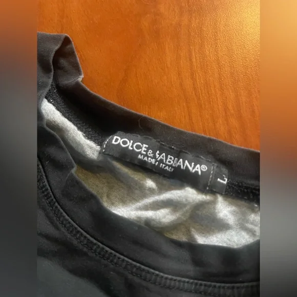 Dolce & Gabbana Black and Gray Tee - Picture 4 of 7